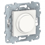 Светорегулятор LED Wiser поворотно-нажимной универсальный 7-200Вт SE Unica NEW, белый