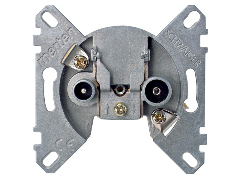 Телевизионная розетка оконечная TV+SAT Merten механизм