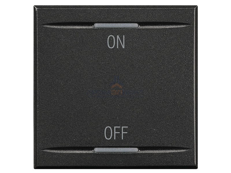 Axolute Клавиши с символами для системы автоматизации для 2 функций - 2 модуля, ON-OFF, цвет антраци