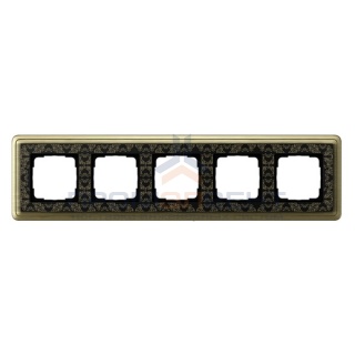 Рамка 5-ая Gira ClassiX Art Бронза/Черный