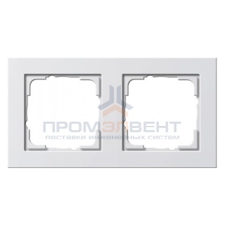 Рамка 2-ая Gira E2 Белый матовый