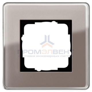 Рамка 1-ая Gira Esprit Glass C Дымчатое стекло