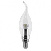 Лампа Gauss LED Candle Tailed Crystal clear 3W E27 4100K 1/10/100
