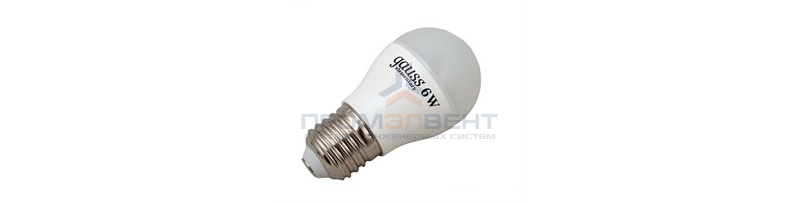 Лампа Gauss Elementary Шар 6W 450lm 4100K Е27 LED 1/10/100