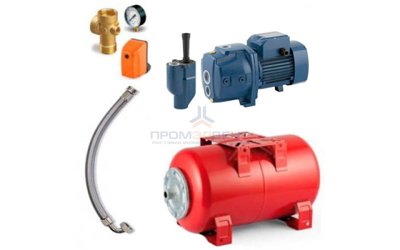 Насосная станция Pedrollo HYDROFRESH JDWm 2/30-50 CL - 1,10кВт (Qmax 28 л/мин, 1x230В, с/х)