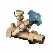 Клапан балансировочный Oventrop Aquastrom KFR - 3/4" (ВР/НГ, PN16, Tmax 120°C, со спускным краном)