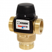 Клапан термостатический смесительный ESBE VTA572 - 1" (НР/НР, PN10, регулировка 45-65°C, KVS 4.5)