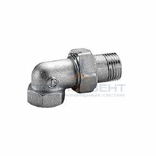 Сгон угловой Giacomini R19 - 1" (цвет хромированный)