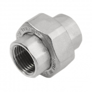 Соединение быстроразъемое (американка) латунное STOUT - 1/2" (ВР, никелированные)