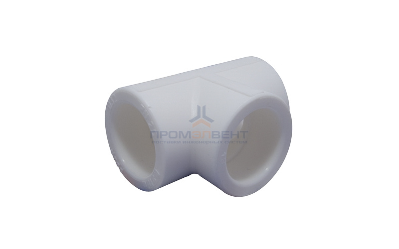 Тройник KALDE - 25 (для полипропиленовых труб под пайку, цвет белый)