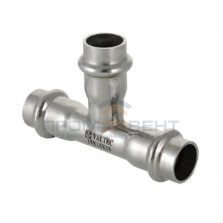 Тройник переходной VALTEC VTi.931 - 15 x 12 x 15 (прессовой, для труб из нержавеющей стали)