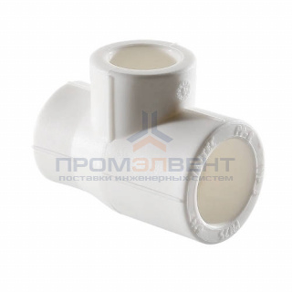 Тройник переходной VALTEC VTp.735 - 63 x 32 x 63 (для полипропиленовых труб под пайку, цвет белый)