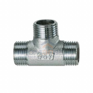 Тройник с наружной резьбой FAR 5515 - 1" (резьбовой, цвет хром)