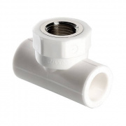 Тройник с переходом на внутреннюю резьбу VALTEC VTp.732 - 25 x 1/2" (для полипропилен.труб, белый)