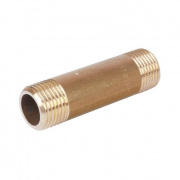 Удлинитель резьбовой STOUT - 1" длина 200 мм (НР/НР, латунь без покрытия)