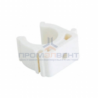 Клипса для труб KALDE - 32 (для полипропиленовых труб, цвет белый)