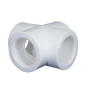 Крестовина KALDE - 25 (для полипропиленовых труб под пайку, цвет белый)