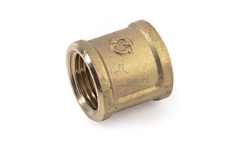 Муфта латунная резьбовая STOUT - 3/8