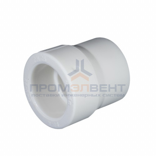 Муфта редукционная KALDE - 90 x 75 (для полипропиленовых труб под пайку, цвет белый)