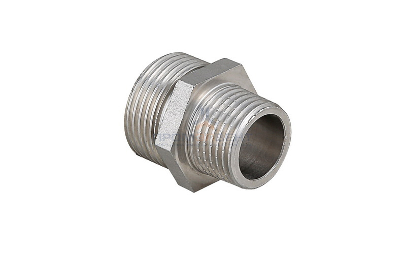 Ниппель латунный резьбовой переходной STOUT - 4