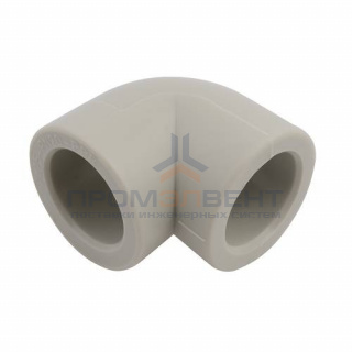 Отвод 90° FV-Plast - 25 (для полипропиленовых труб под пайку, цвет серый)