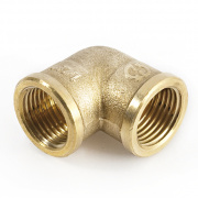 Отвод 90° латунный резьбовой равнопроходный STOUT (ВР/ВР) - 1"1/2