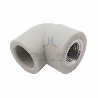 Переход на внутреннюю резьбу угловой FV-Plast - 20 x 1/2" (для полипропиленовых труб, цвет серый)