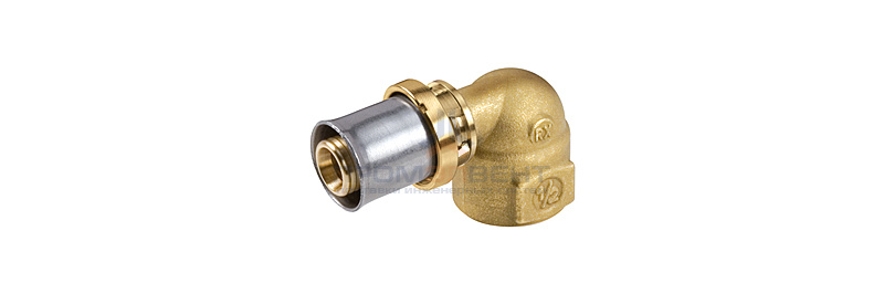 Переход на внутреннюю резьбу угловой Giacomini RM129 - 16x2.0 x 1/2