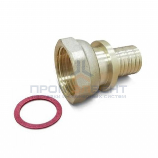 Переход на накидную гайку Varmega Slide-fit - 25 x 1" (латунь, для труб из сшитого полиэтилена)