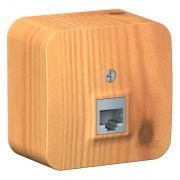 Розетка компьютерная RJ45 кат.5E Blanca Schneider Electric ясень изол.пластина