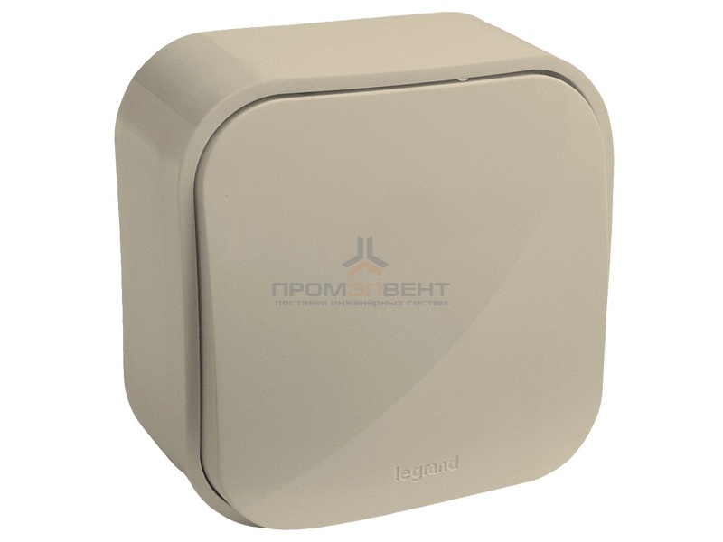 Переключатель Legrand Quteo слоновая кость [уп 20шт]