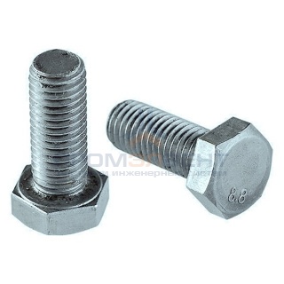 Болт М6х16 с шестигранной головкой оцинкованный DIN933