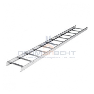 Лестничный лоток 100х600, L 6000, цинк-ламельный