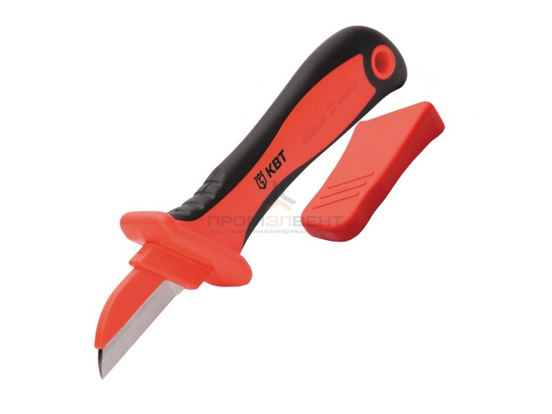 Нож монтерский изолированный до 1000В прямое изолированное лезвие НМИ-05 КВТ