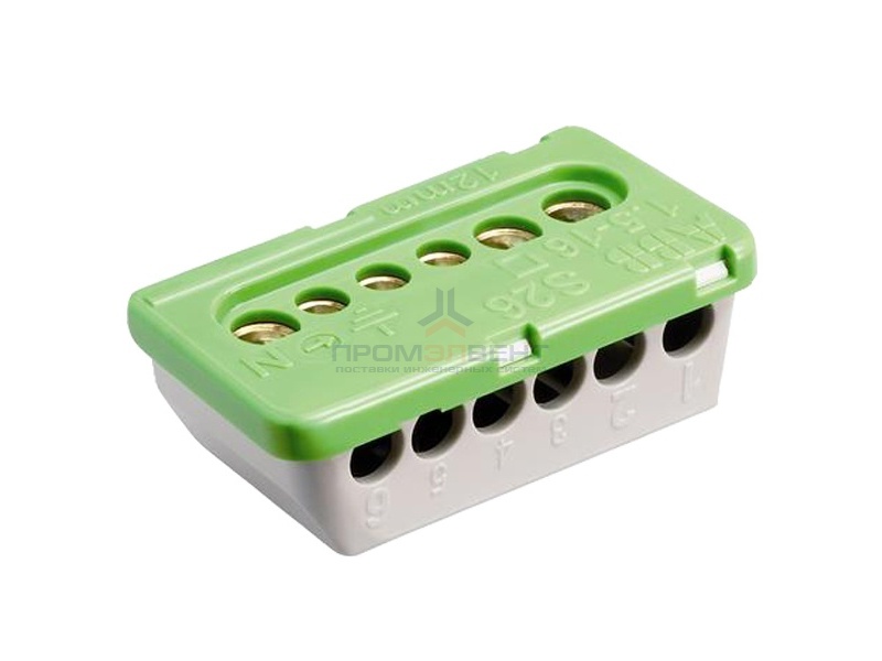 Клеммник винтовой ABB PE3x16-3х6мм PEK/S06