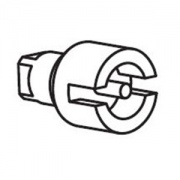 Личинка замка, для поворотной ручки, под ключ с двойной бородкой 3мм