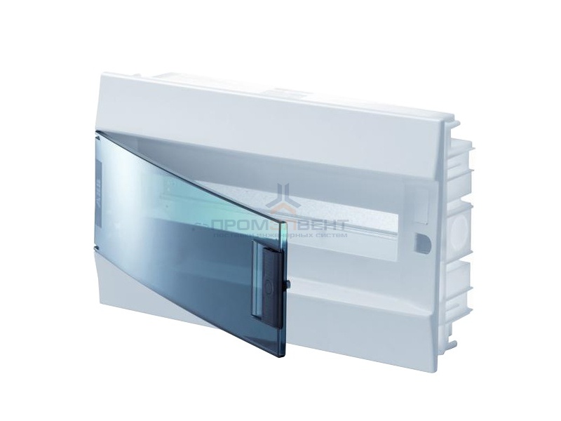 Бокс в нишу ABB Mistral41 18М зеленая дверь без клеммного блока