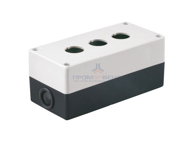 Корпус КП103 для кнопок 3 места белый ИЭК